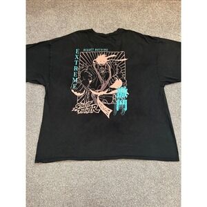 Street Fighter Ryu Graphic T-Shirt Mens 4X Black Excellent Regret Nothing Tee